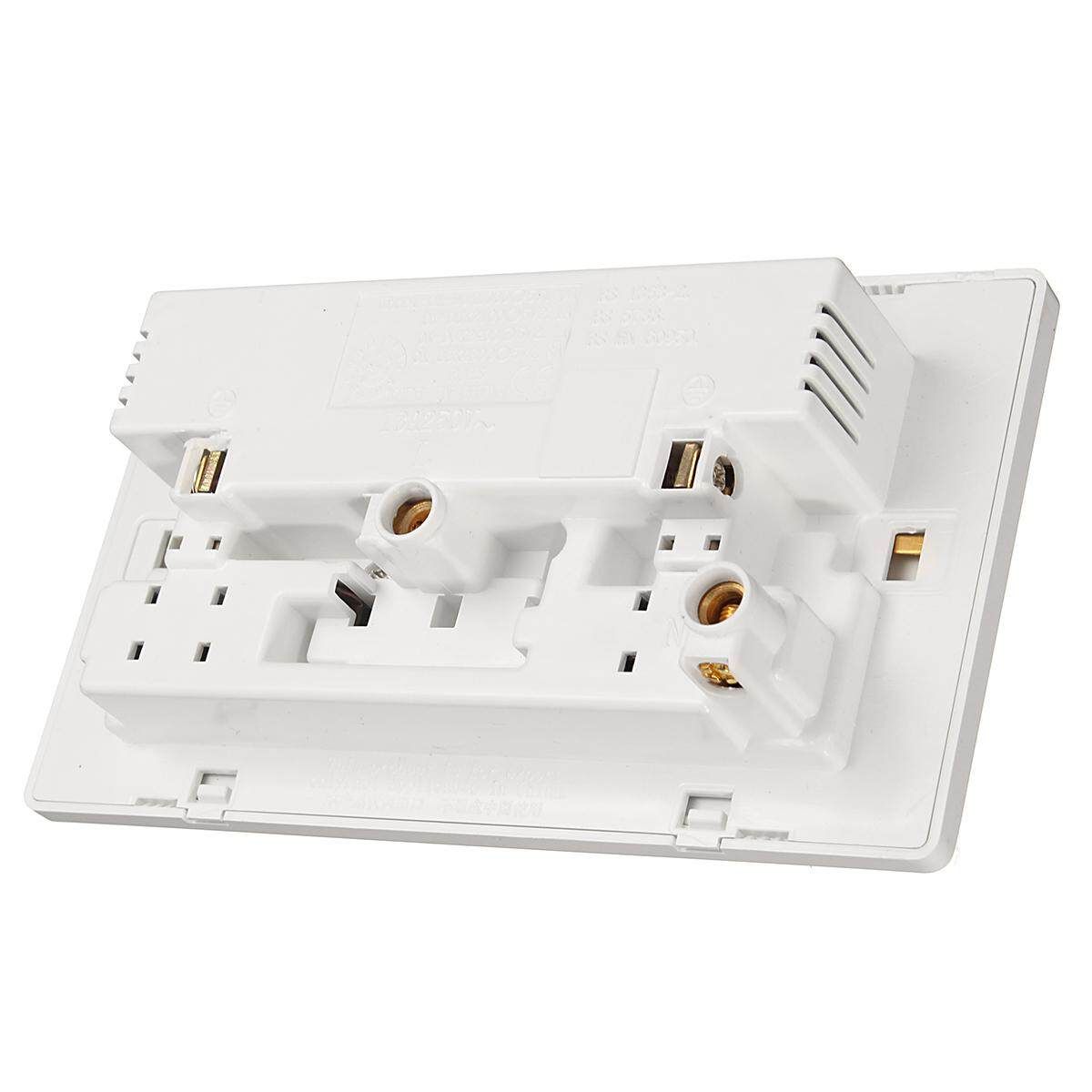 UK Double USB Wall Socket With Standard Extension Plug Multifunctional Usage For Smartphone 1000ma 1000ma