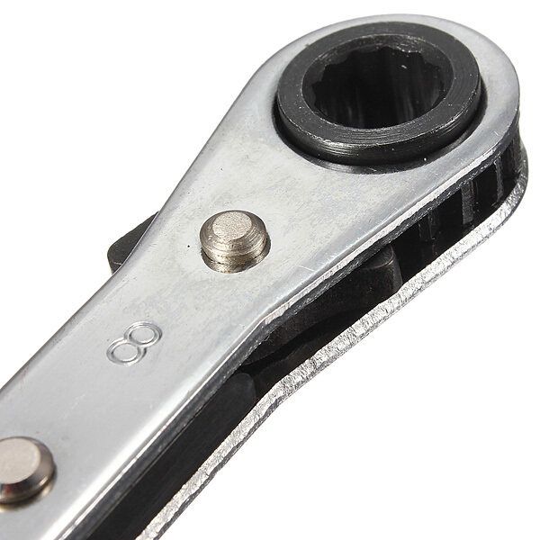 Ring Ratchet Spanner Wrench Set Repair Tools Metric 6mm X 8mm 6x8