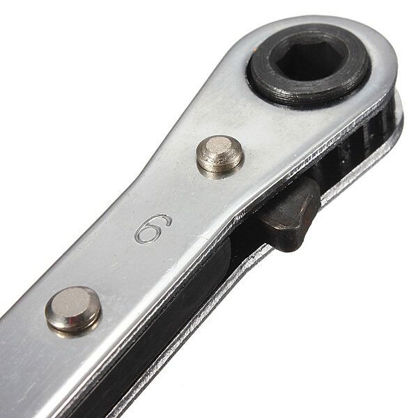 Ring Ratchet Spanner Wrench Set Repair Tools Metric 6mm X 8mm 6x8