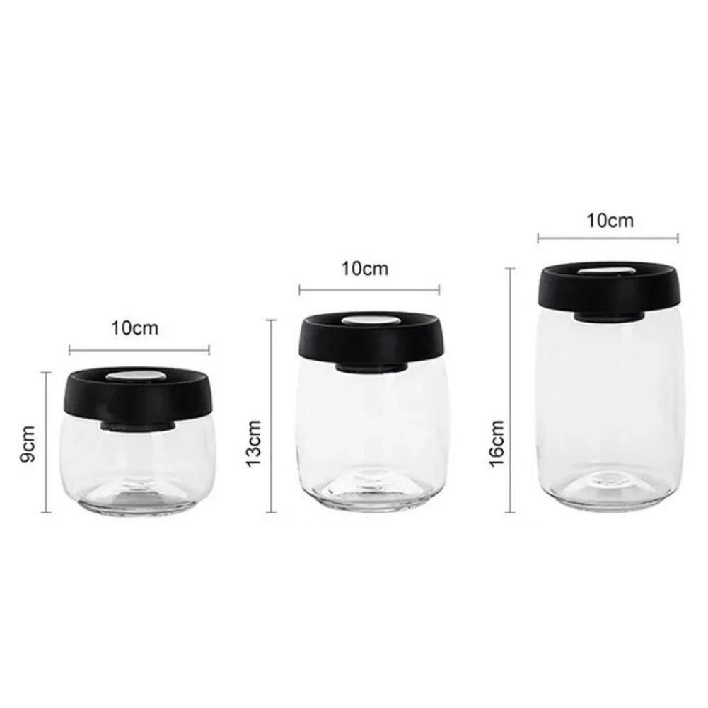 Coffee Bean Storage Container Glass Vacuum Jar