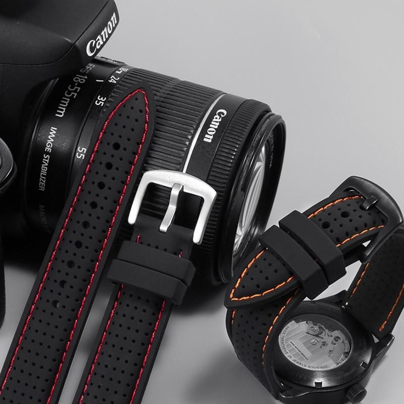 Soft silicone watch strap for Omega Mido Tissot Seiko citizen Casio waterproof men's rubber watchband accessories 20mm 22mm 24mm