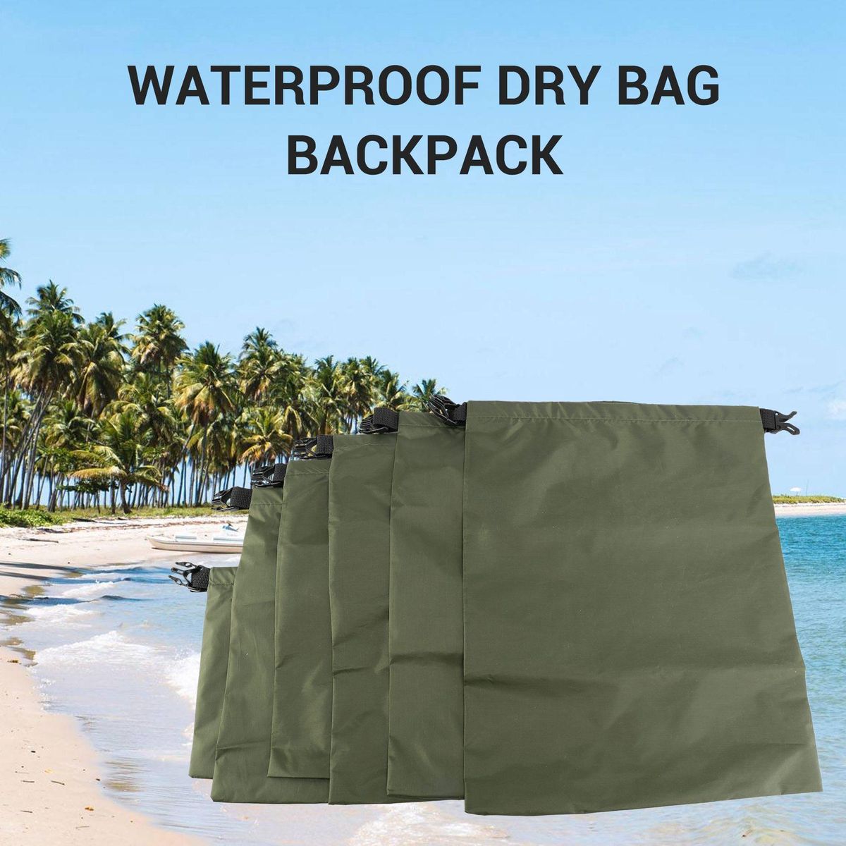 6Pcs Waterproof Dry Bag Gym Bag Lightweight Storage