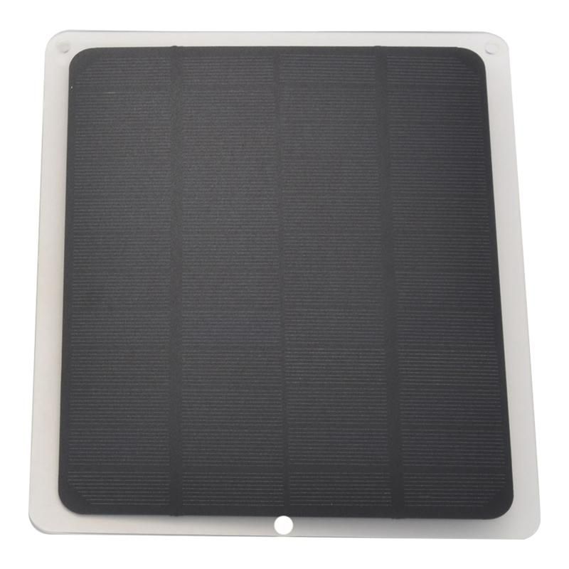 10W Solar Panel Powered Fan Mini Ventilator for Dog Chicken House Greenhouse RV Roof