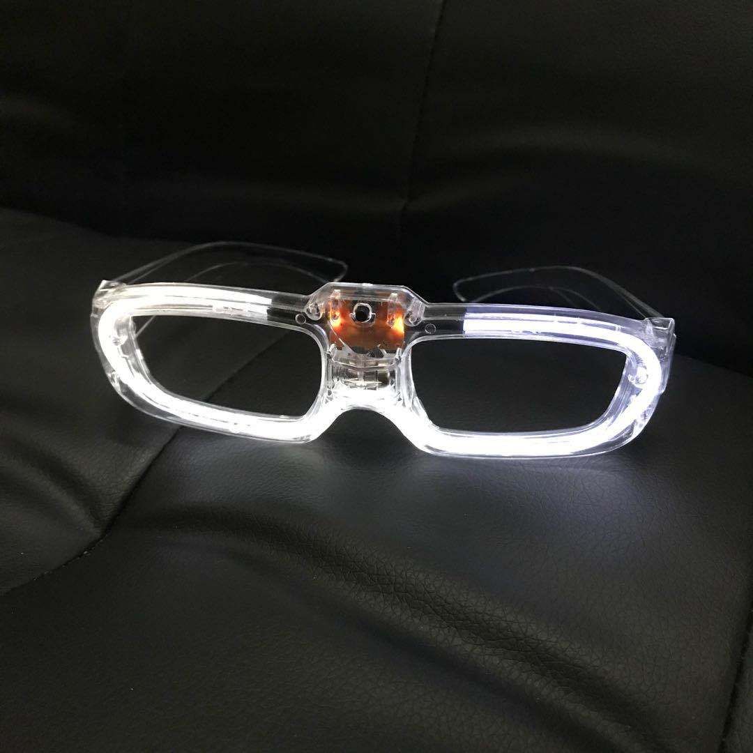 Lighted Holiday  Glasses Luminous Toys-White