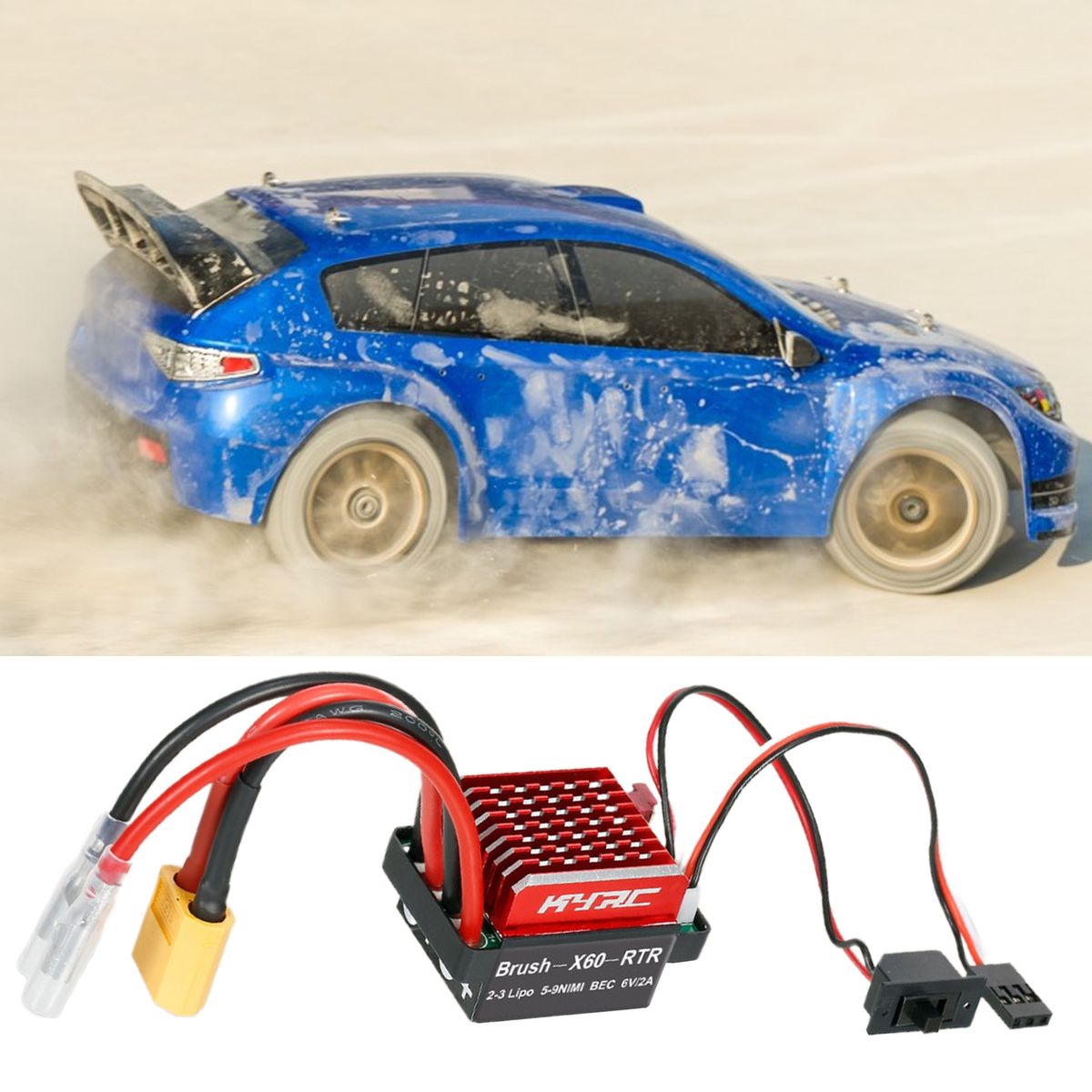 Electric Speed Controller HSP HPI Electric Speed Controller Black
