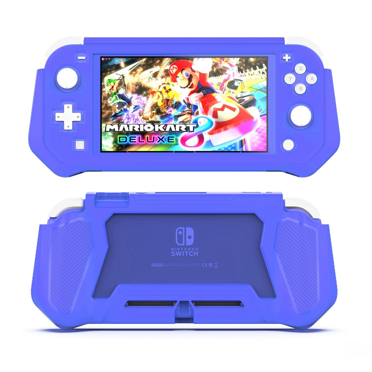 Nintendo switch lite all-inclusive protective shell NS lite host protective cover TPU shell game accessories cover lite high-quality TPU case (blue-green)