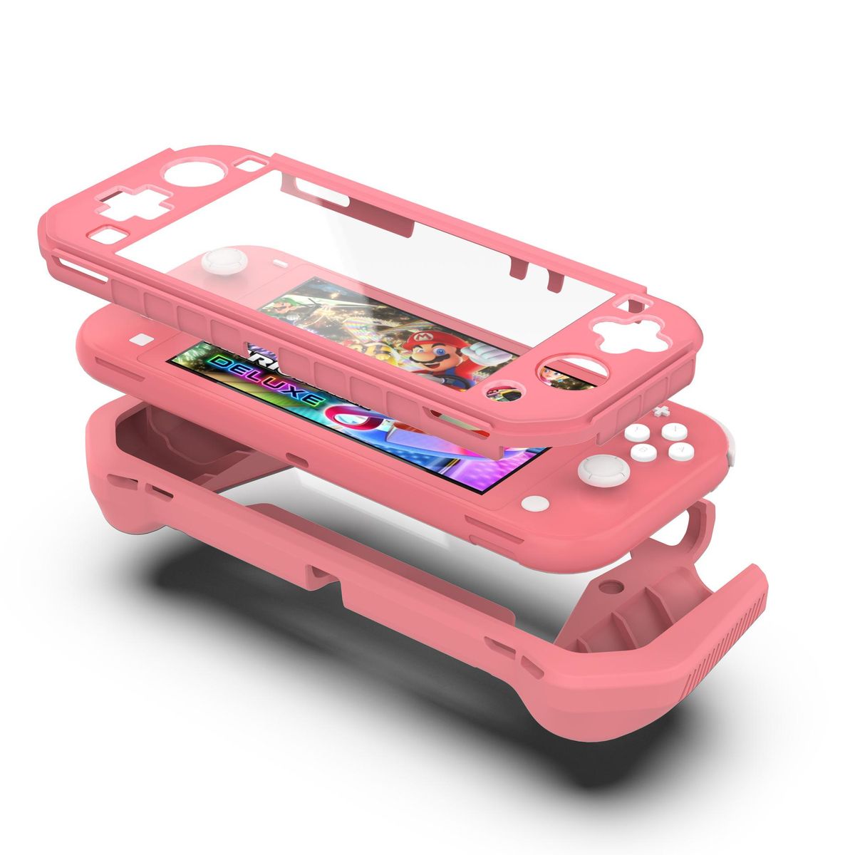 Nintendo switch lite all-inclusive protective shell NS lite host protective cover TPU shell game accessories cover lite high-quality TPU case (blue-green)
