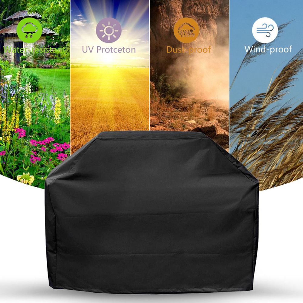 BBQ Grill Barbeque Cover Anti-Dust Waterproof Weber Heavy Duty Charbroil BBQ Cover Outdoor Rain Protective Barbecue Cover 7 Size