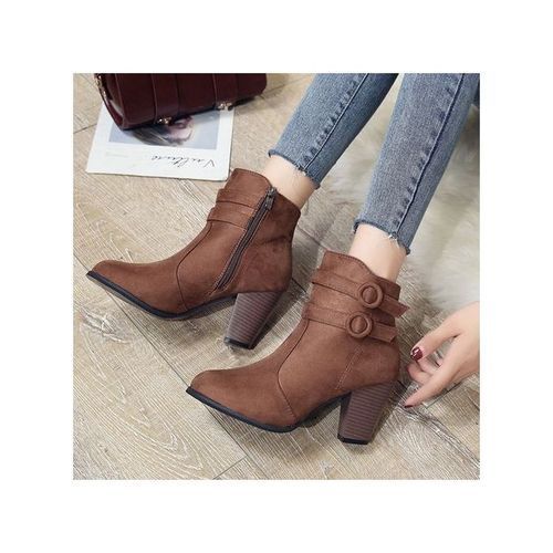 New Ladies Boots Shallow Mouth Pointed Women Boots
