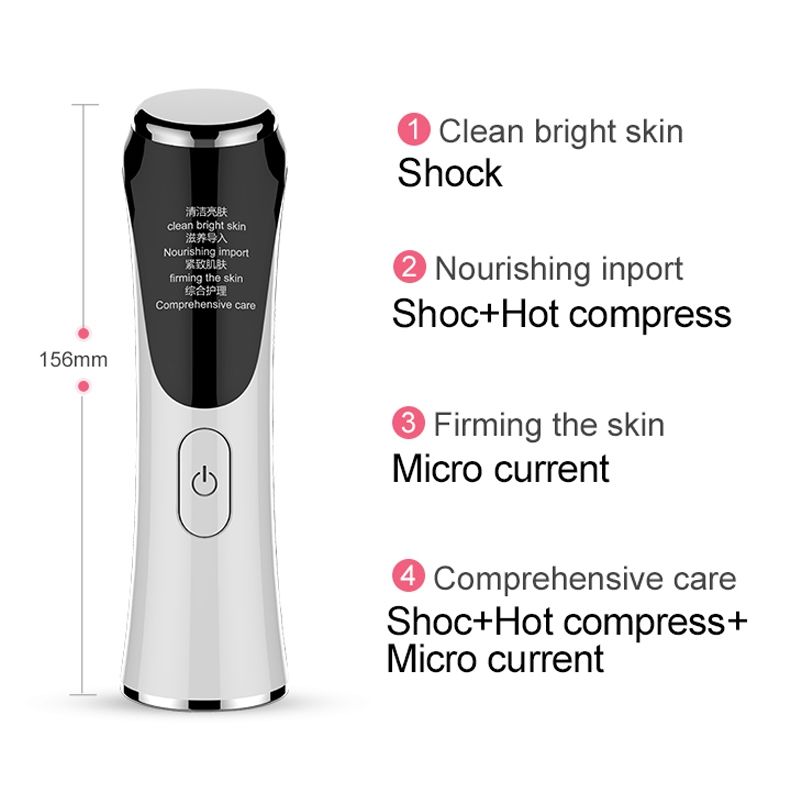 Beauty Instrument Ultrasonic Skin Scrubber Cleaner Face