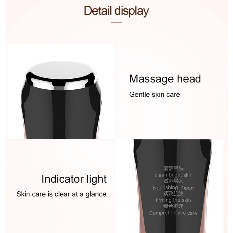 Beauty Instrument Ultrasonic Skin Scrubber Cleaner Face