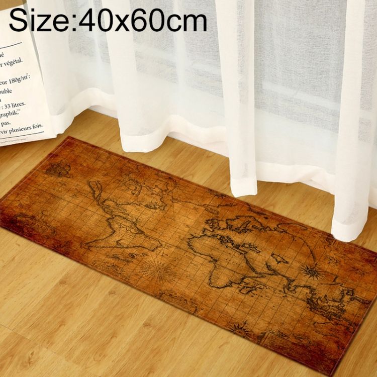 World Map Carpets Rug Bedroom Kids Baby Play Crawling Mat Memory Foam Area Rugs Carpet 40x60cm