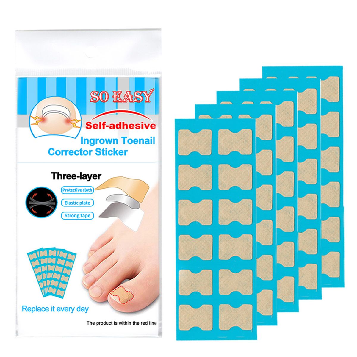 Ingrown Toenail Corrector Stickers Foot Care Stickers Non