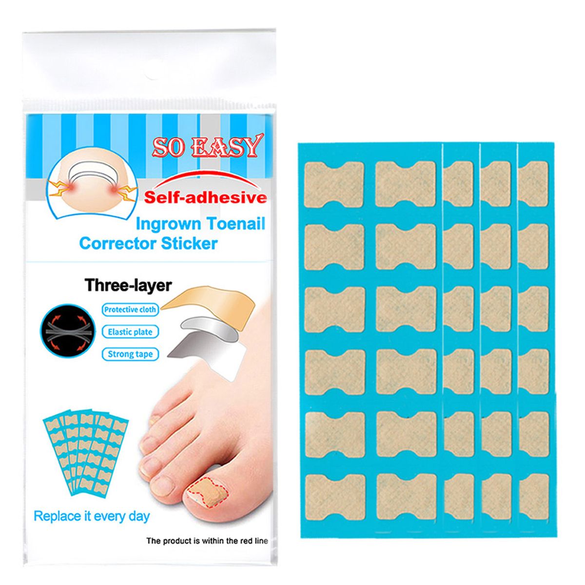 Ingrown Toenail Corrector Stickers Foot Care Stickers Non