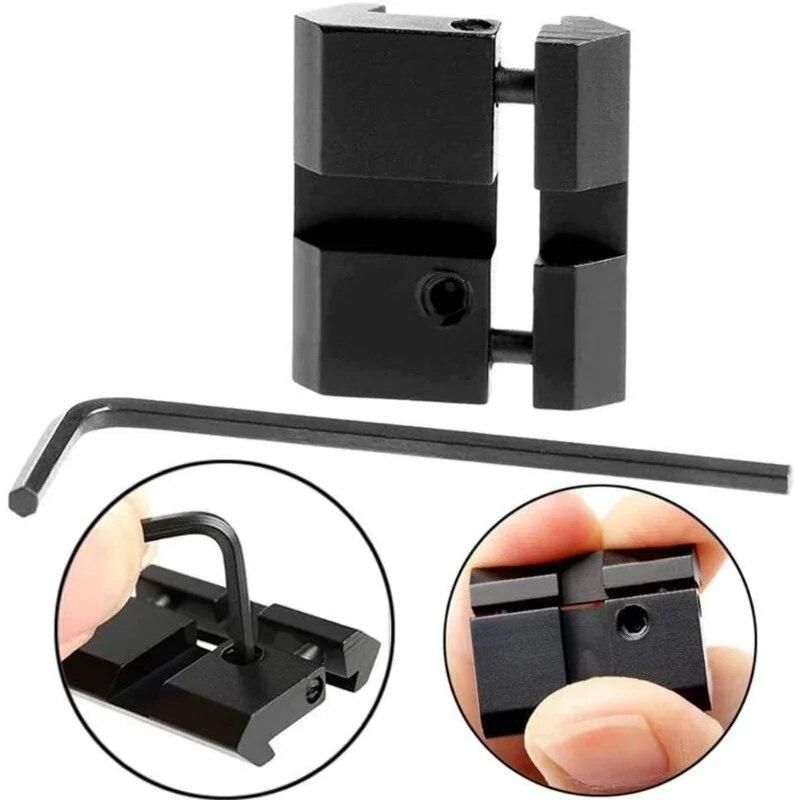 11mm/10mm to 20mm/21mm Conversion Adapter Standard Weaver Rail Mount Hunting Gun Scope Mount Low Pro Snap-in Adaptor