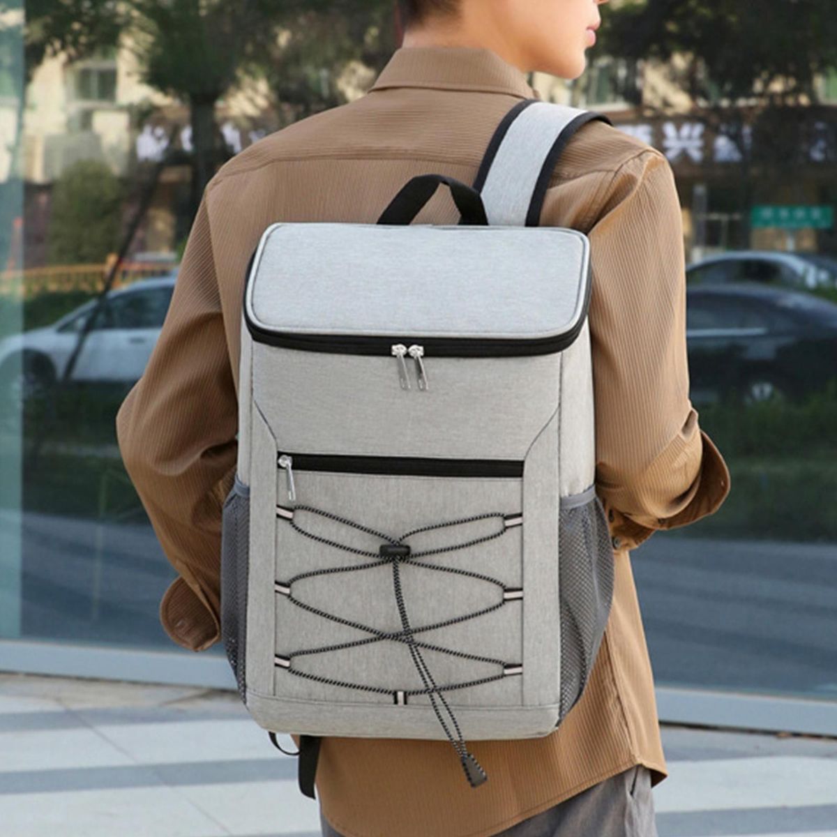 Insulated  Large Capacity  Bag For Beach Gray
