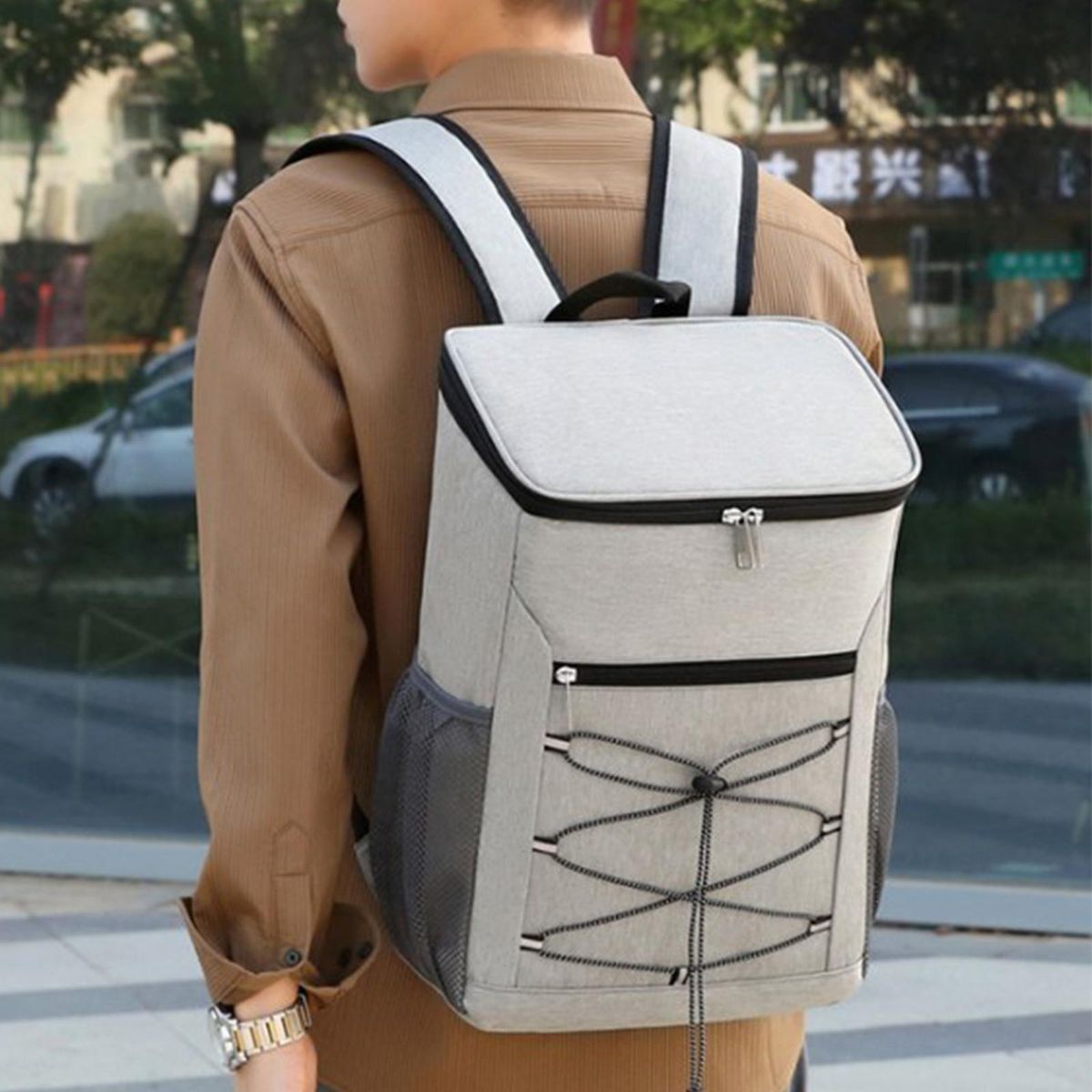 Insulated  Large Capacity  Bag For Beach Gray