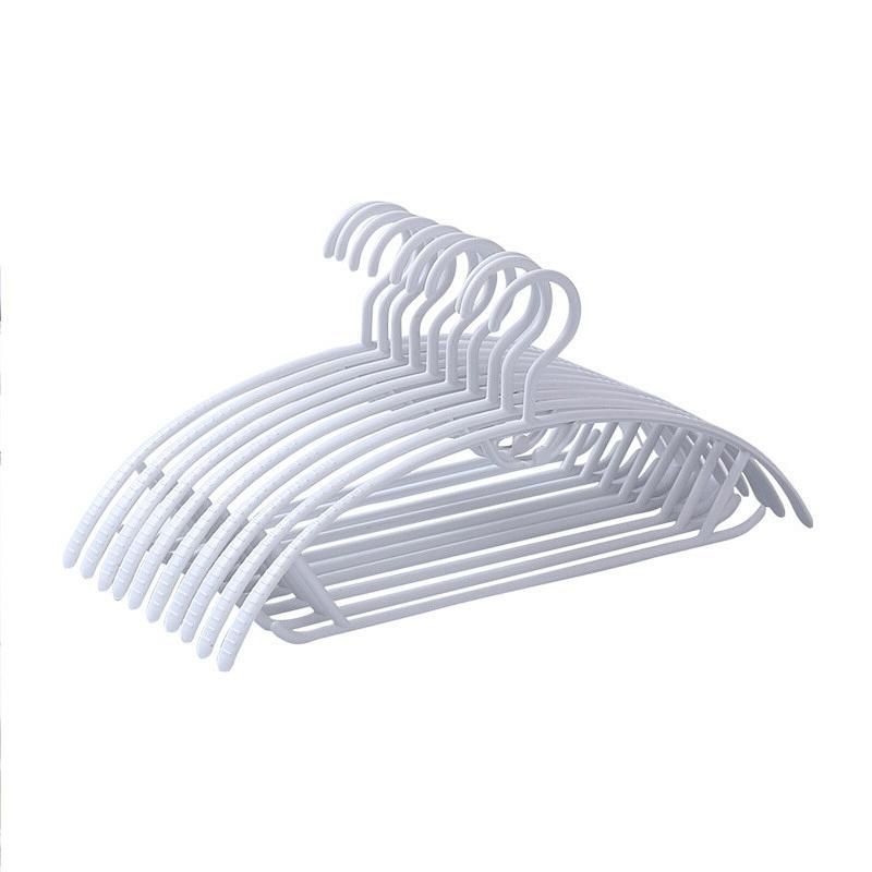 White Plastic Traceless Clothes Hangers: Bedroom Slacks Hang