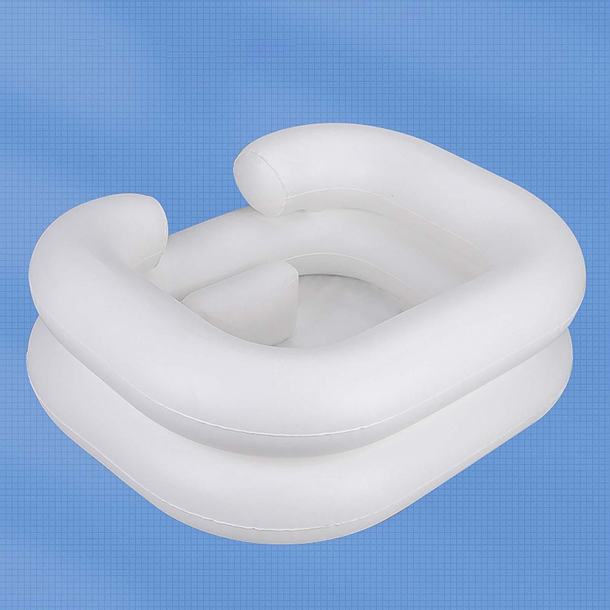 Inflatable Shampoo Basin Hair Washing Tray Washbasin With Drain