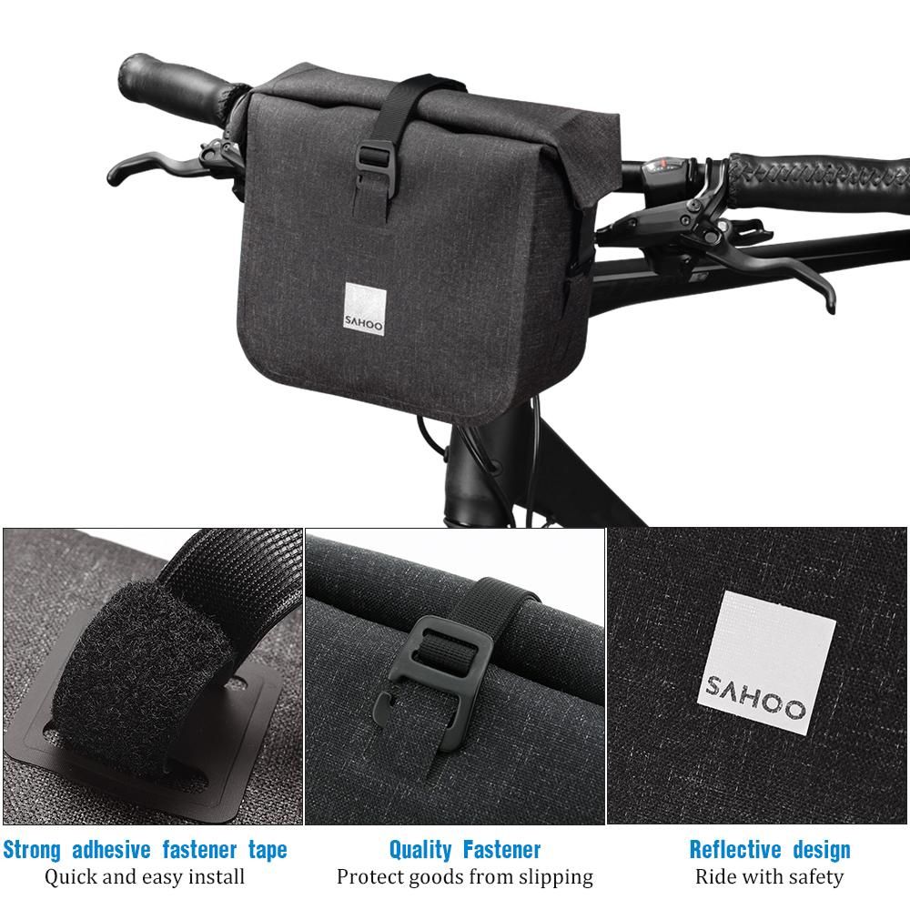 Waterproof Bike Handlebar Bag Front Bicycle Basket Cycling Handlebar Storage Bag Road Bike Bag