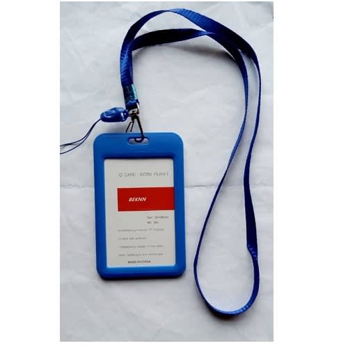 Plastic Id Card Holder + Lanyard - 10pieces