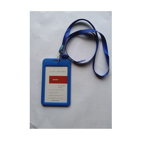Plastic Id Card Holder + Lanyard - 10pieces