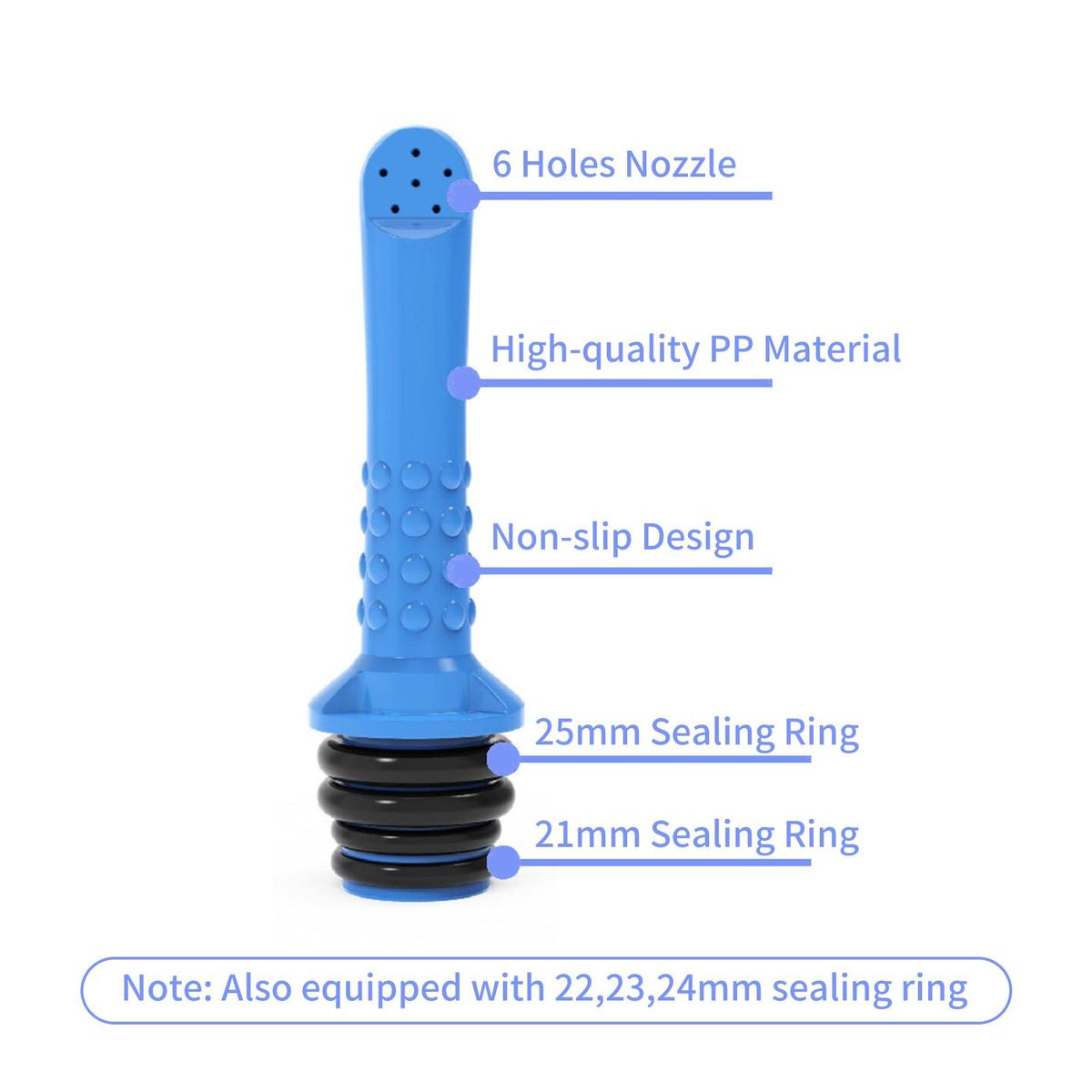 2PCS Portable Travel Bidet Compatible with Most Bottles  Handheld Personal Bidet Sprayer for Childbirth Cleaner Postpartum Care Camping Driver with 5PCS Sealing Ring
