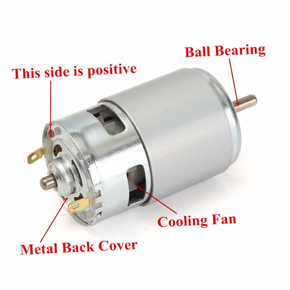775 DC 12V-36V 3500-9000RPM Motor Ball Bearing Large Torque