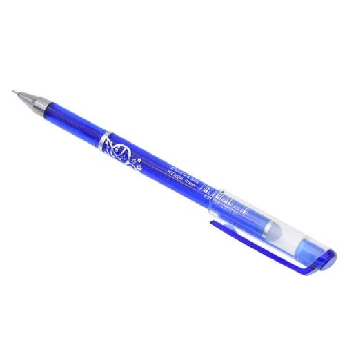 Erasable Needle Nib Blue Gel Ballpen For Student School Office Writing - 12 Pieces