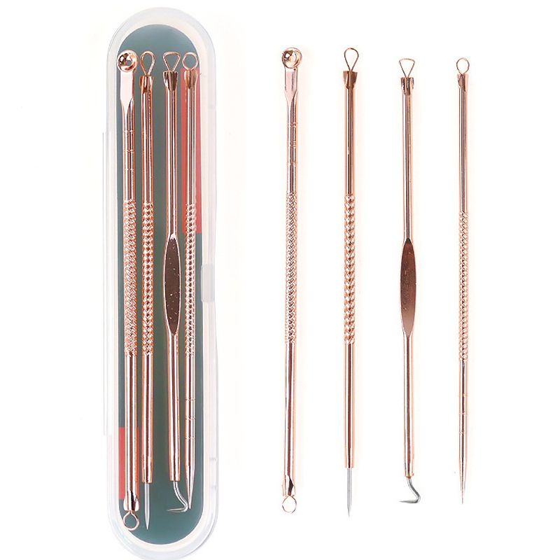 4pcs/set Blackhead Comedone Extractor Vacuum Skin Care Tool