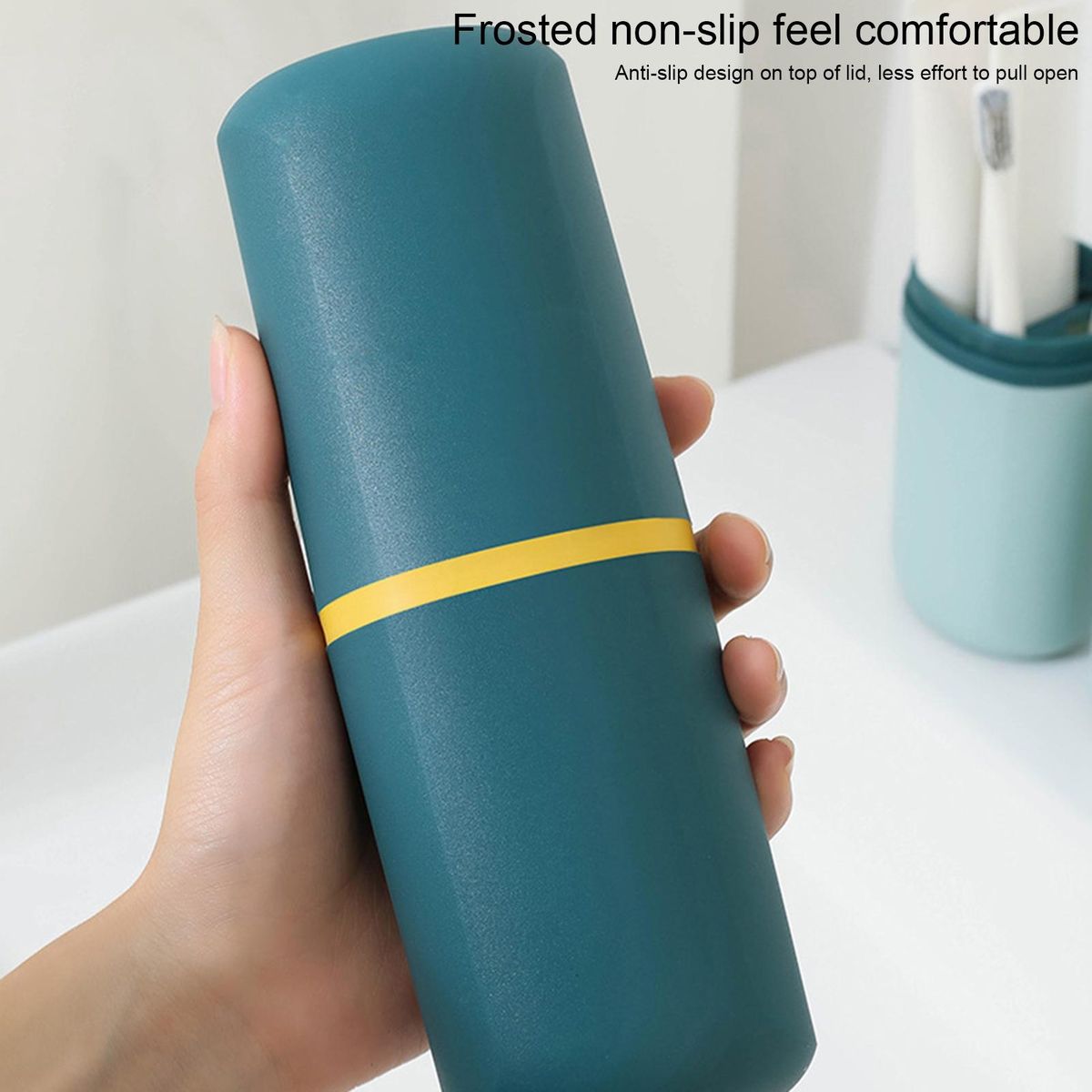 Toothbrush Mug Light Luxury High-end Outdoor Mouthwash Cup Atrovirens
