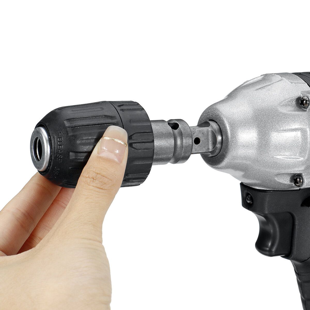 Drillpro 21V 520 N.m Brushless Impact Wrench US Plug LED