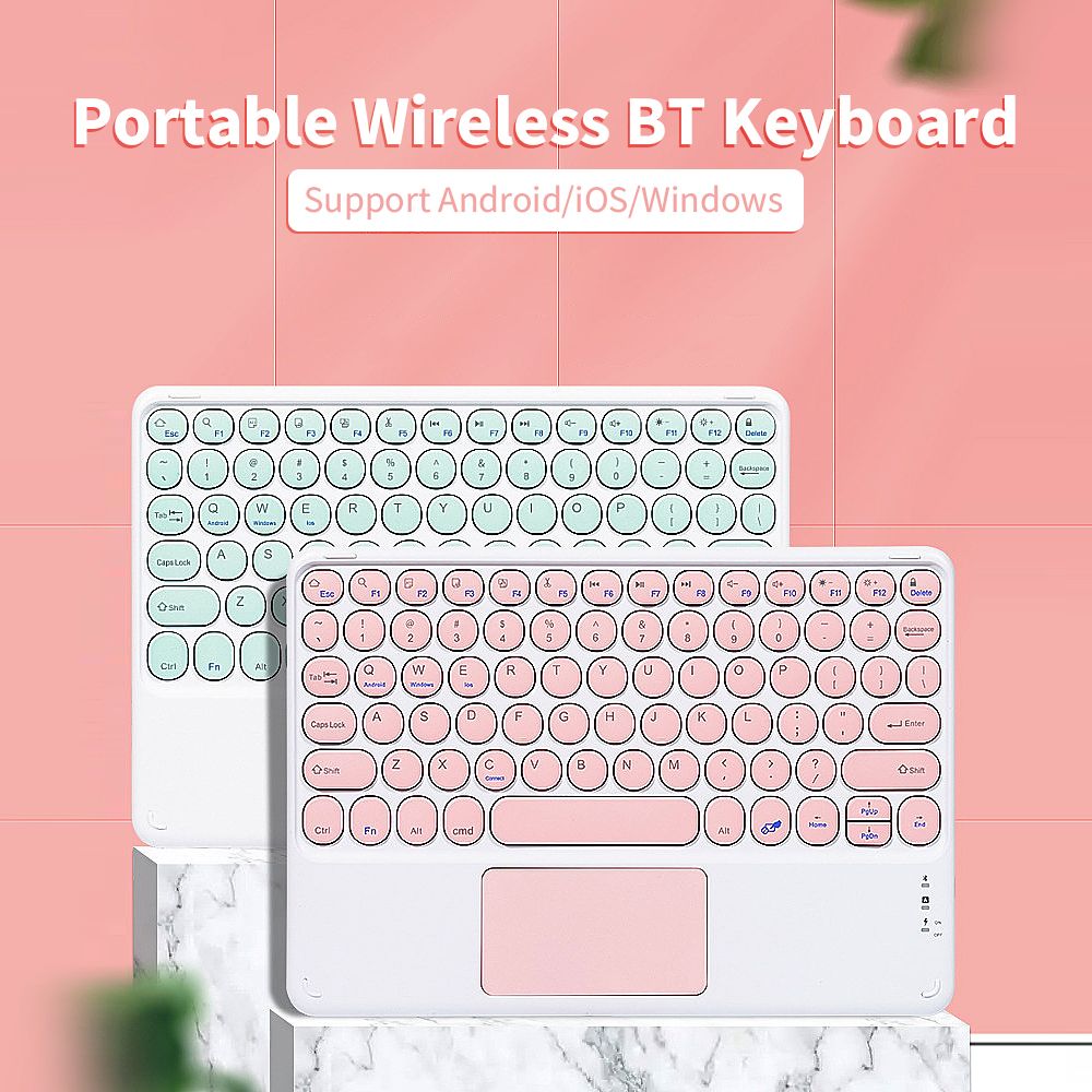 BT3.0 Wireless Keyboard 78 Keys Rechargeable Keyboard Slim