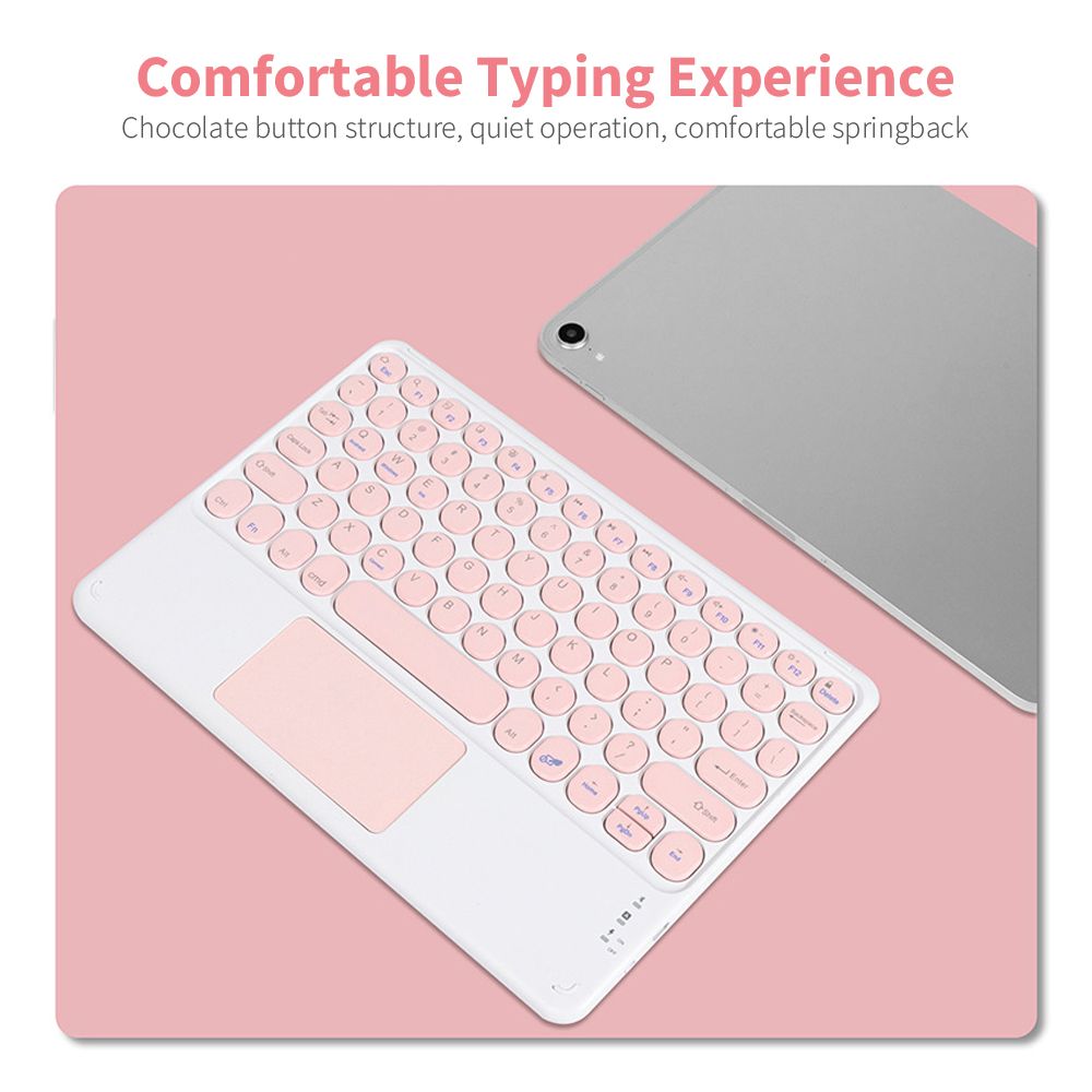 BT3.0 Wireless Keyboard 78 Keys Rechargeable Keyboard Slim