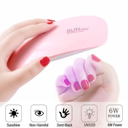 6w Mini Nail Gel Drier UV LED Lamp Fast Dry & Foldable
