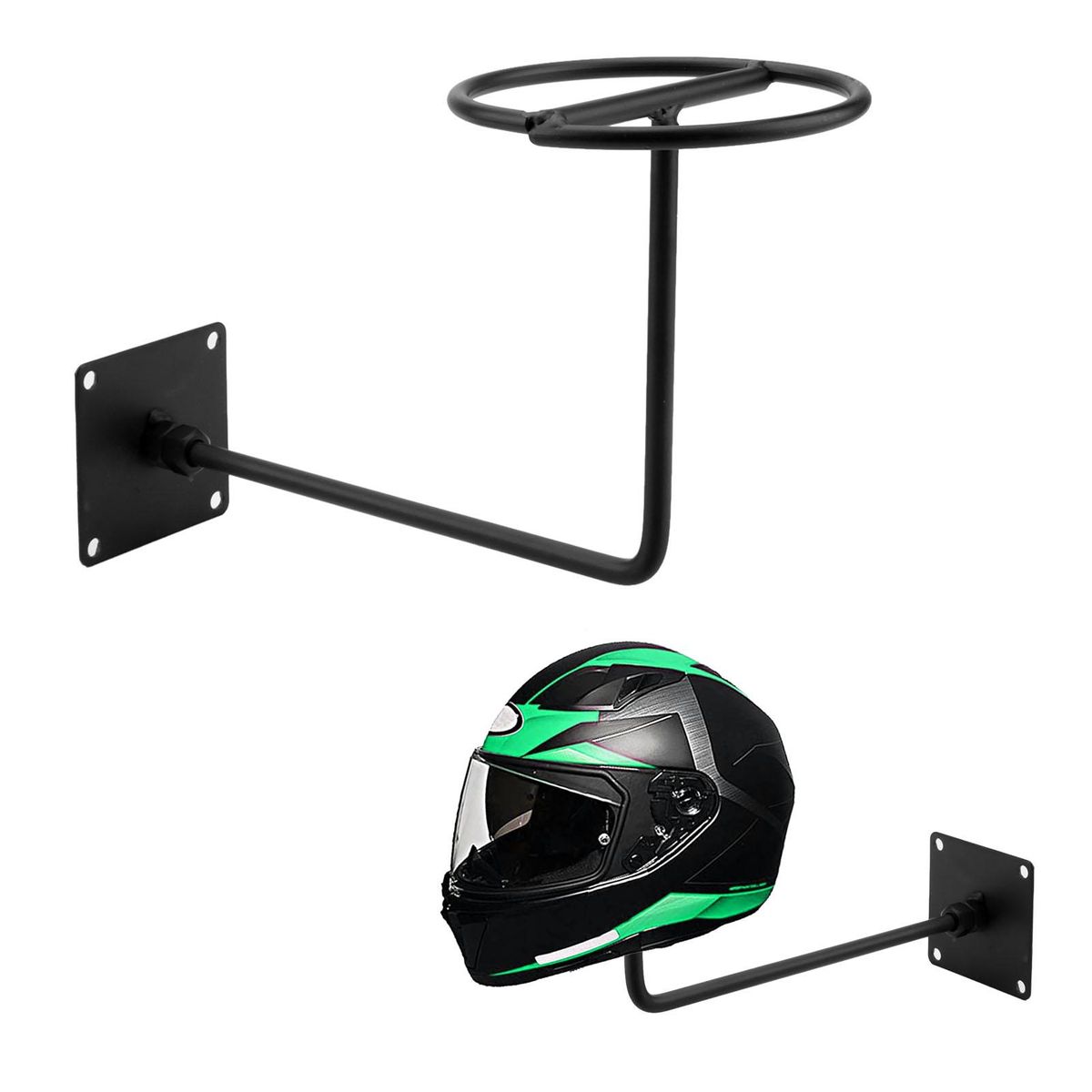 Wall Mounted Hook Helmet Holder Helmet Hanger Rack for Coats,Caps, coats,jackets and even basketball