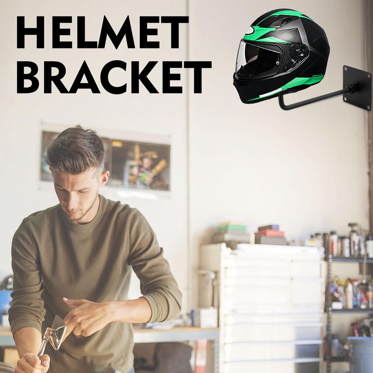 Wall Mounted Hook Helmet Holder Helmet Hanger Rack for Coats,Caps, coats,jackets and even basketball