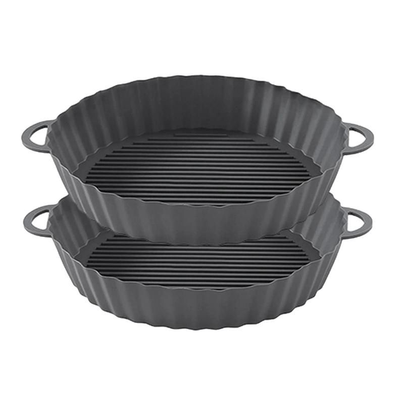 2Pcs Silicone Pot Round Repment Basket Heat Resistant Non-Stick Mats for Oven 83 Inch