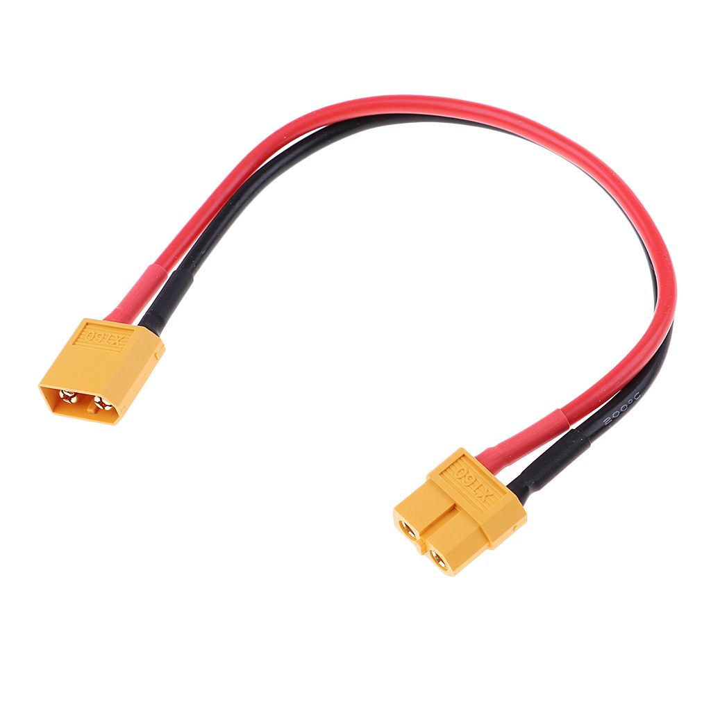 2pcs XT60/XT-60 Male To Female Connector With 20cm 14AWG Silicone