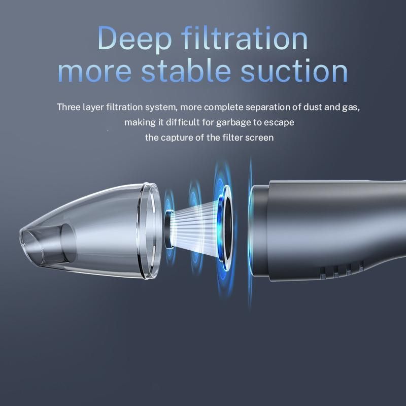 Car Wireless Vacuum Cleaner Car Home Portable Handheld Small Mini Car Vacuum Cleaner Super Suction Wholesale F1702-Wireless Color