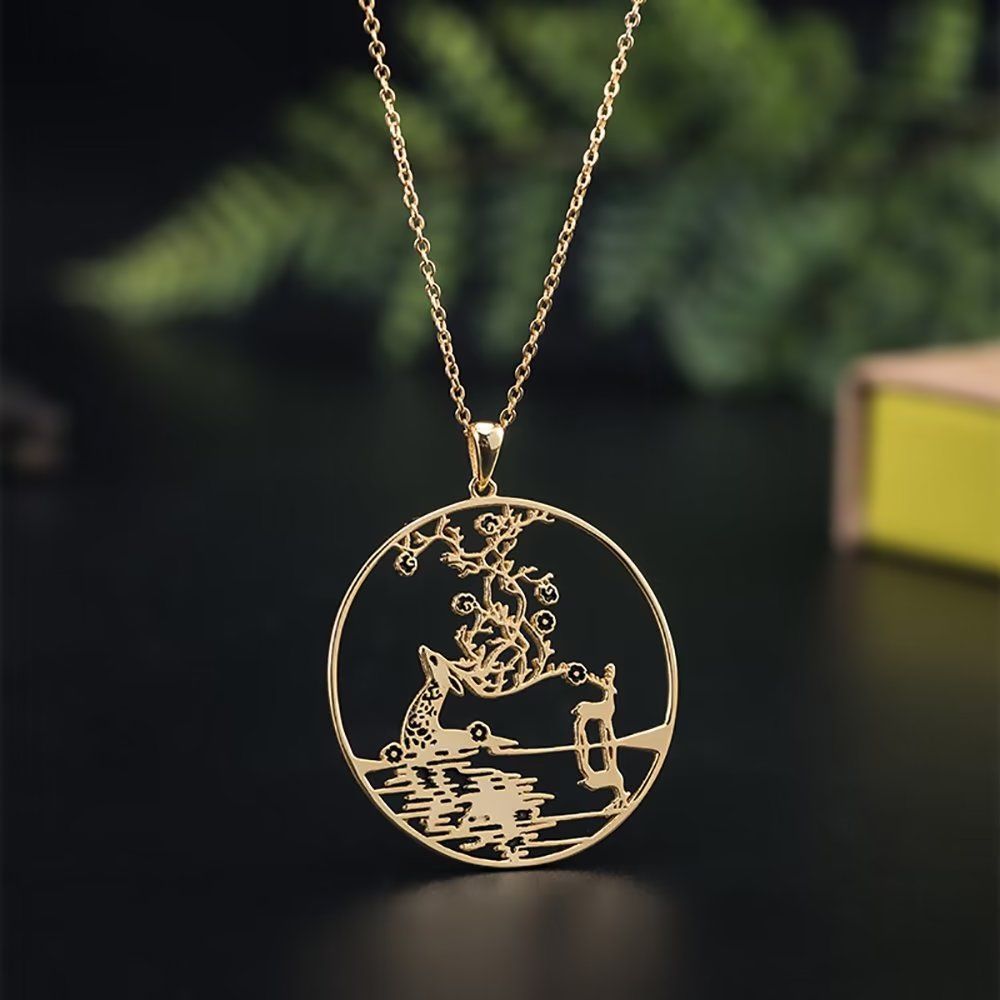 Necklace Women 925 Silver Fashion Pendant Oriental Accessory 2156