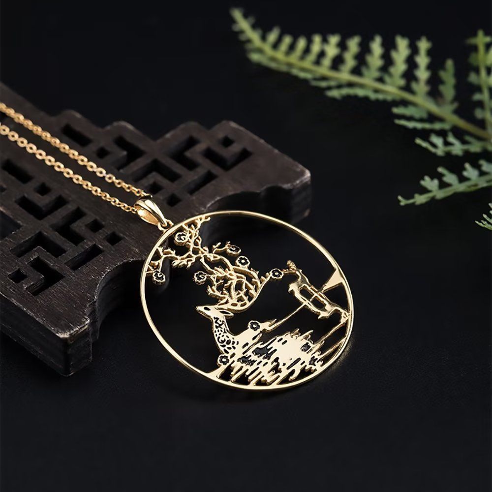 Necklace Women 925 Silver Fashion Pendant Oriental Accessory 2156