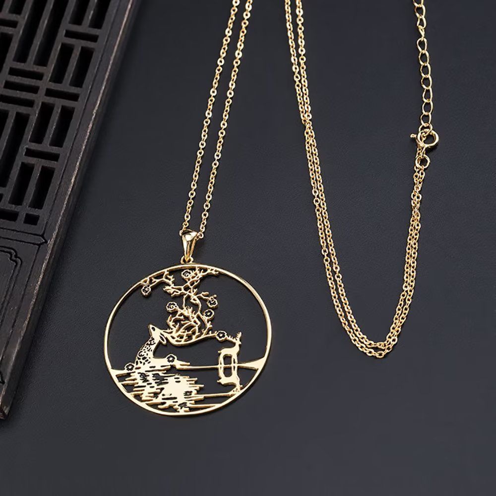 Necklace Women 925 Silver Fashion Pendant Oriental Accessory 2156