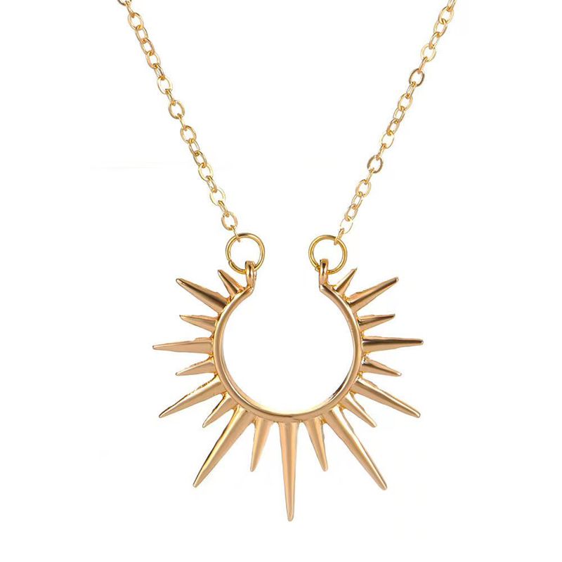 Beautiful Woman Sun Necklace Temperament Collarbone Necklace