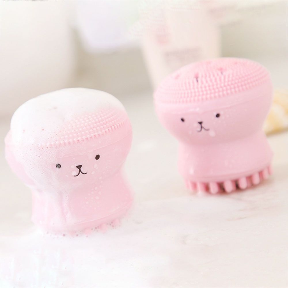 Double-sided Jellyfish Small Octopus Face Wash Brush