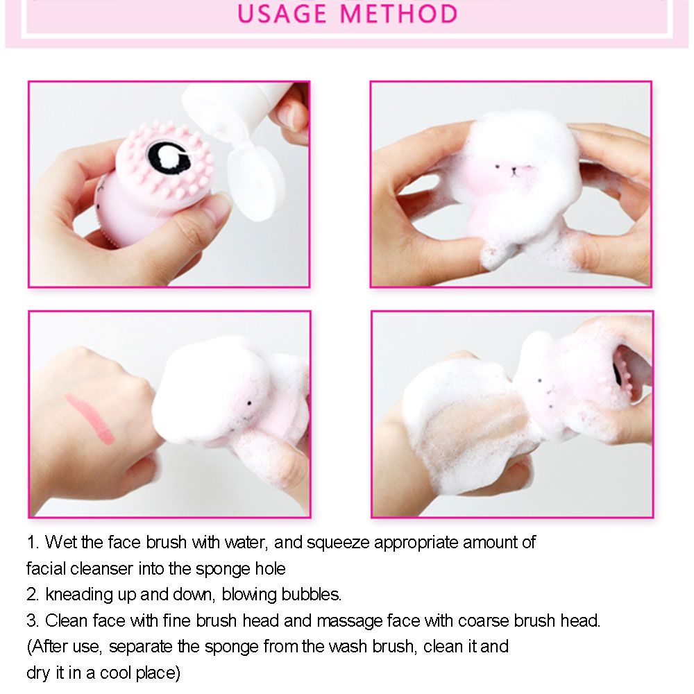 Double-sided Jellyfish Small Octopus Face Wash Brush