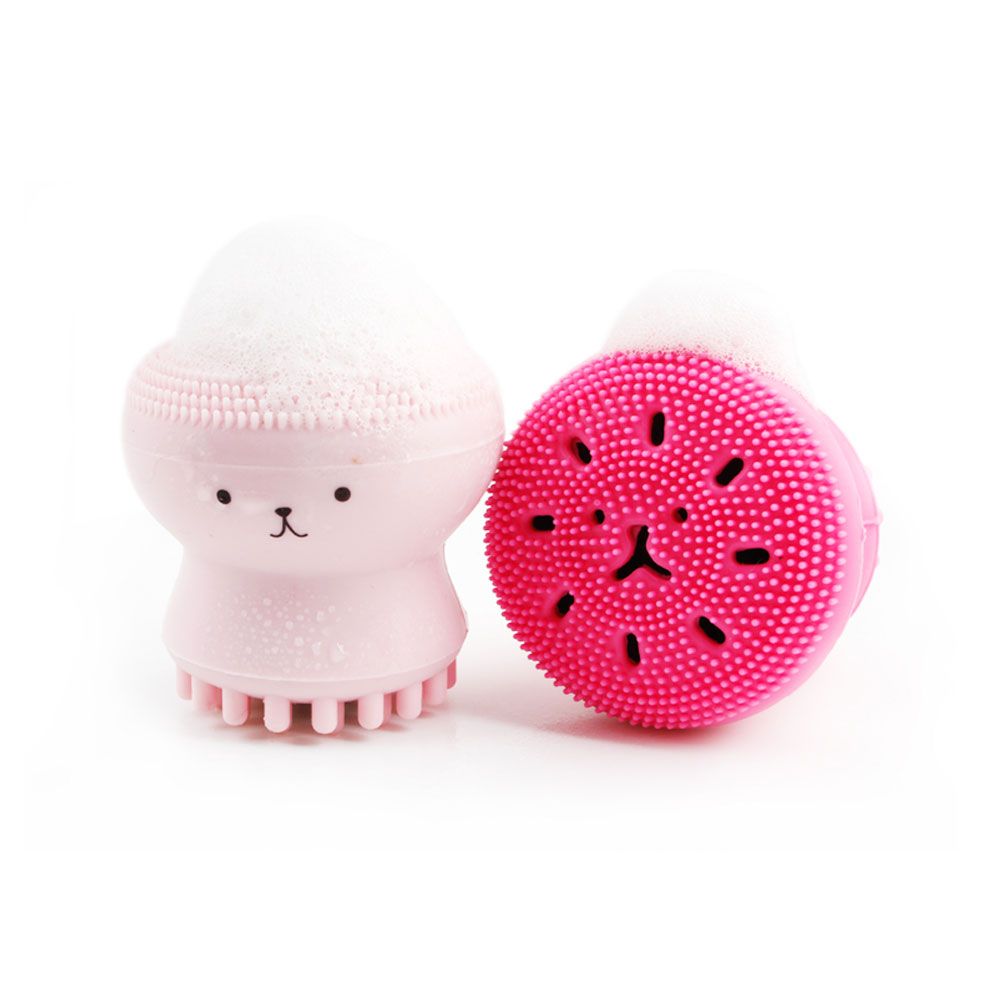 Double-sided Jellyfish Small Octopus Face Wash Brush