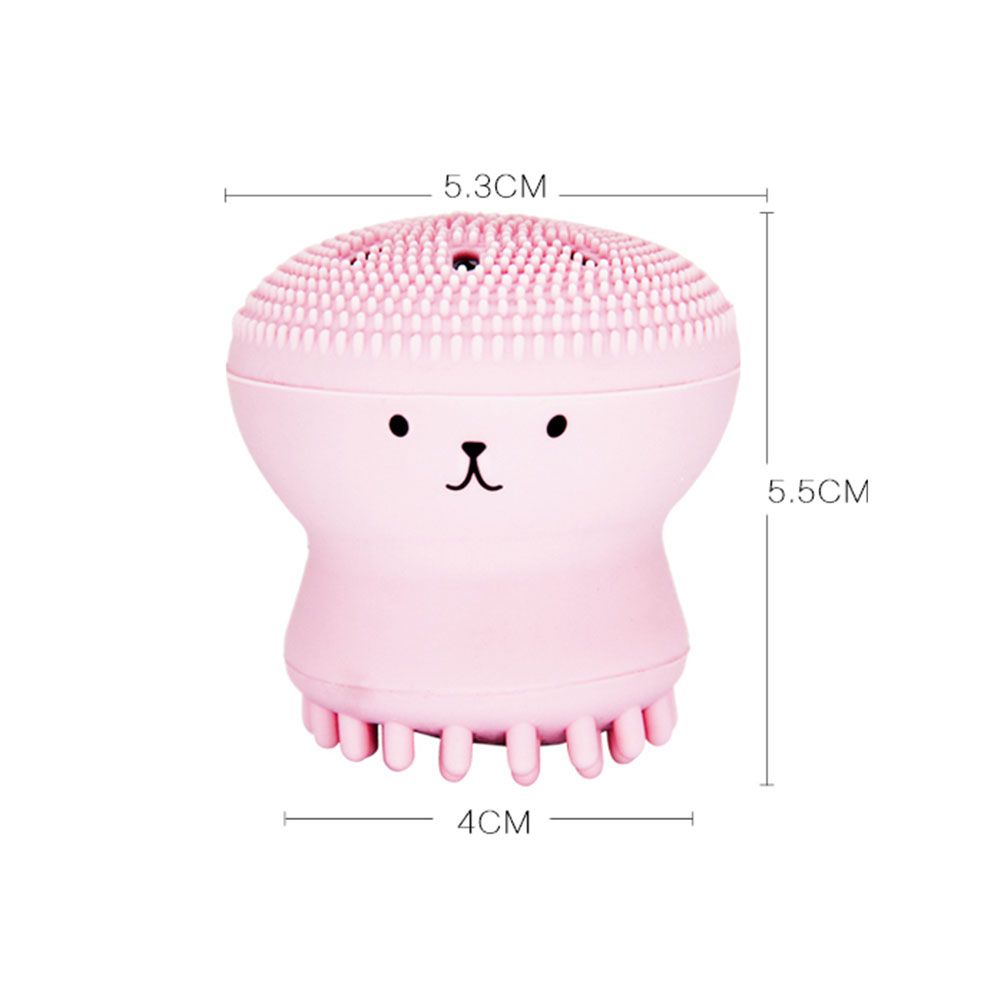 Double-sided Jellyfish Small Octopus Face Wash Brush