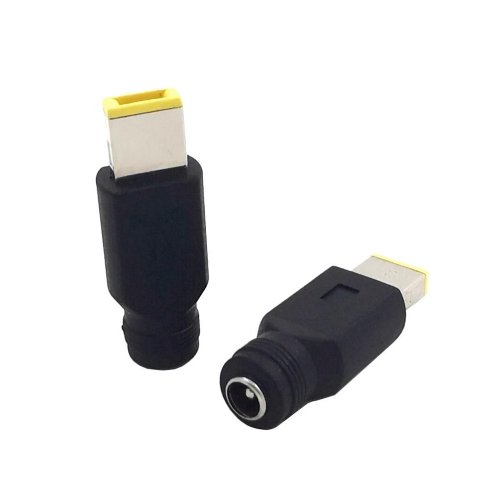DC Power Adapter Converter 5.5x2.1mm Female To Square Plug Connector For Laptop Notebook PC For ThinkPad Ultrabook X230S