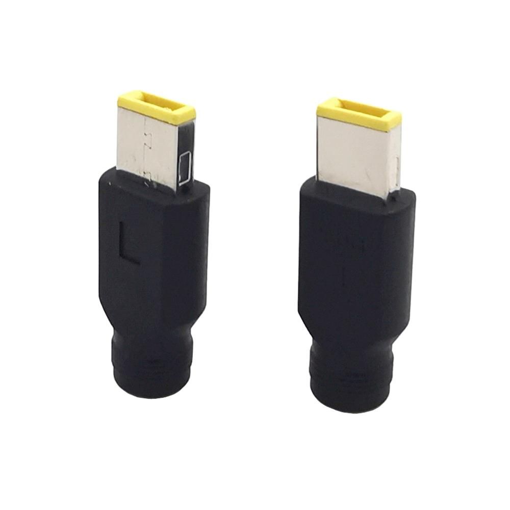 DC Power Adapter Converter 5.5x2.1mm Female To Square Plug Connector For Laptop Notebook PC For ThinkPad Ultrabook X230S
